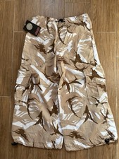 Criminal Damage Beige Camo 3/4 Pants Y2K Retro Styled Pant Unisex Size M