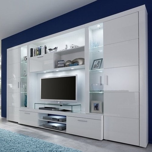Roma entertainment unit white - unit,