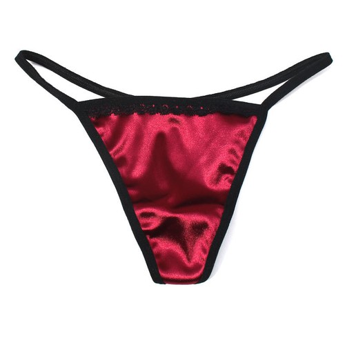Womens satin micro thongs - satin,