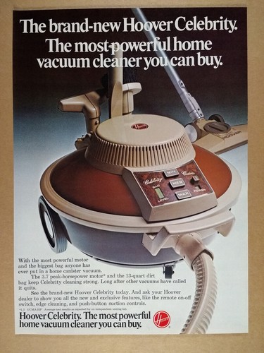 1974 hoover celebrity vacuum - hoover,