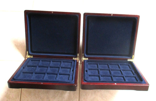 Lot wooden coin boxes - wooden,
