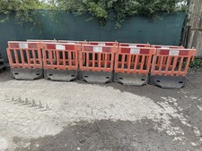 5x Oxford Plastics 1m barrier feet SAFETY Pedestrian Road Site Strongwall Fence