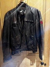 Tom Wolfe Leather Jacket, medium, brown, in good condition