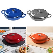 Cast Iron Enamel Serving Pot