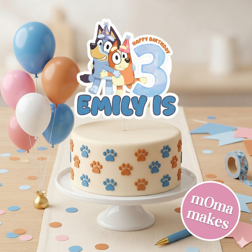 Bluey cake topper - ,