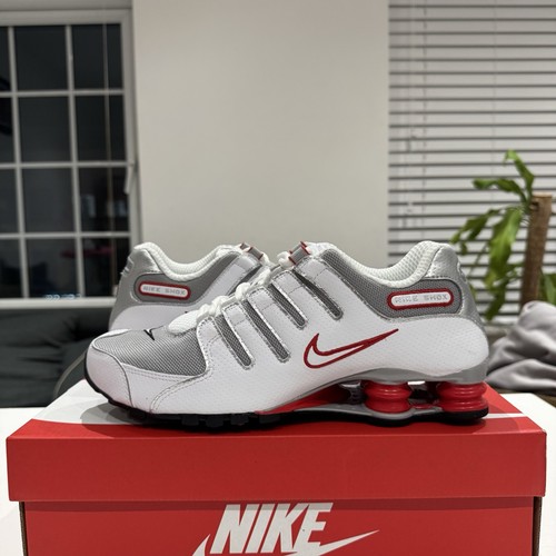 Nike shox white silver - nz, white/silver/red