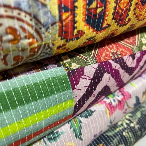 Kantha batik cotton fabric - batik,