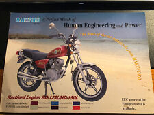 Genuine HARTFORD LEGION 125/150 Motorcycle Range Brochure (123)