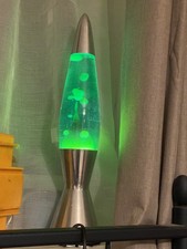 Mathmos Vintage Astro Baby with Telstar Cap Lava Lamp Blue Liquid And Green Wax