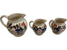 Old Court Ware Handpainted Floral Jug Set England Decorative Pitchers