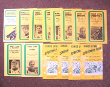 Kings Lynn Speedway 1967/1971 X 14 Inc Halifax Oxford Rayleigh Wembley Wolves.