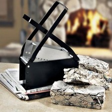 Paper Log Briquette Maker, DIY Recycle Newspaper Briquette Maker Heavy Duty Iro