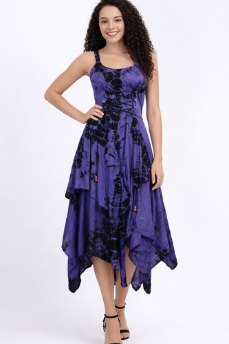 Tie dye dress maxi - maxi, sleeveless