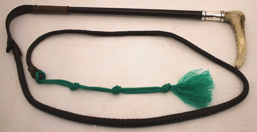 Silver mounted riding whip - whip, /
