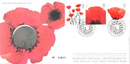 2008 coin stamp cover 90th - coin, cover-90th