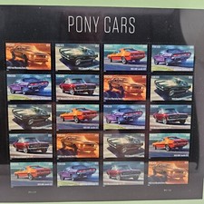Pony Car Stamps 8”x10”