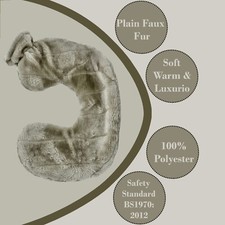 Neck & Shoulder Hot Water Bottle Cover Luxury Faux Fur Warm Stress Pain Reliever