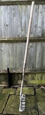 Tarmac Landscape Concrete Aggregate Steel Rake Wooden Handle 16”x5ft Or 42x155cm