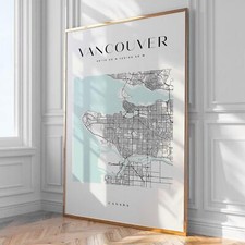 Vancouver Map Print, Home