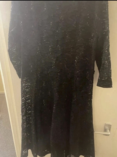 Laura ashley black lace sequin - laura,