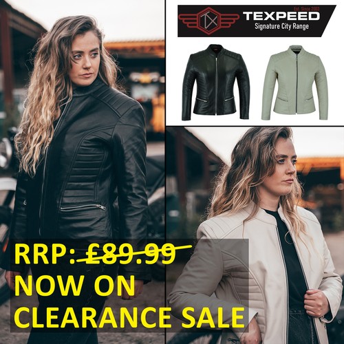 Womens leather jacket coat - leather,