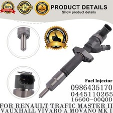 0445110265 Diesel Injector For Renault Trafic Master II Vauxhall Vivaro Movano