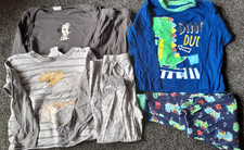 Boy pyjamas pj's 3 pairs sleepwear 2 - 3 years dalmation dumbo dinosaur