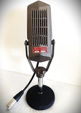 Awesome 1930's AIRLINE RIBBON Microphone, Model MW, customized w/ stand & cable