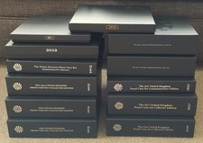 Royal Mint Empty Proof Set Boxes + COAs, Choice of Year