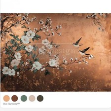 FEATHERS IN THE GLOW Re-design with Prima A1 Fiber Paper for Decoupage