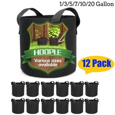 12 × Plant Grow Bags Fabric
