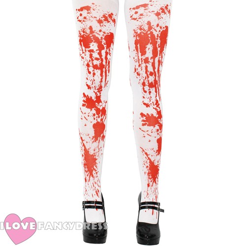 Ladies bloodstained tights - bloodstained,