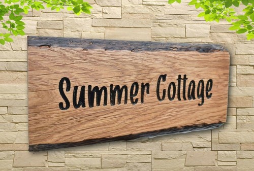 Personalised oak carved - oak,