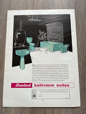 original large colour advert 1960 . standard bathroom suites & marley tiles