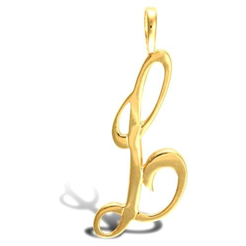 Initials pendant 9ct gold - initials,