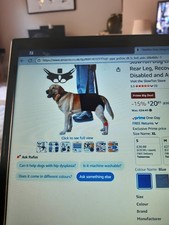 SlowTon Dog Lifting Adjustable Harness. Rear Leg Sling. Mobility Aid. XL