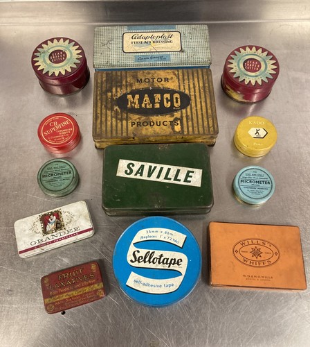 Assorted vintage storage - vintage,