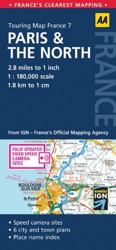 Road map paris the north - road,