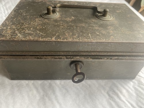 Vintage cash box with - cash,