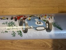Cath Kidston Racing Card Wallpaper ! 1 Roll Sealed Vintage Cars Stone