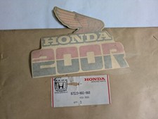 NOS Genuine Honda Right Fuel Tank Decal Sticker 87123-KG1-960 XL200R 85-86 White