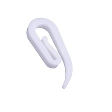 Curtain Hooks Plastic White