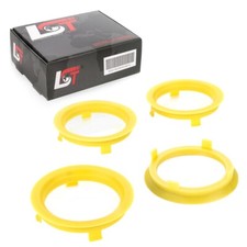 4x Distance Rings Centering Yellow Alloy Wheels Ø 60,1 MM - Ø 71,6 for Renault