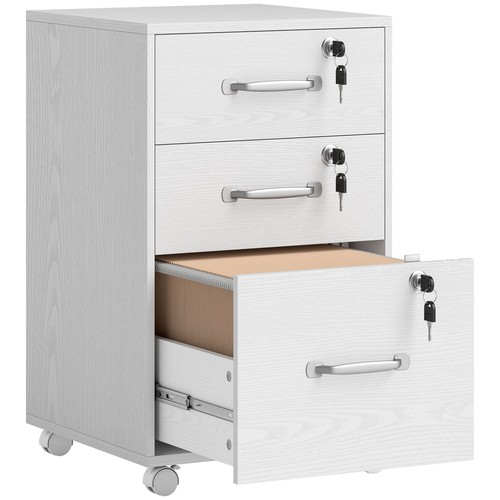 Three drawer wood effect - drawer, wood-effect