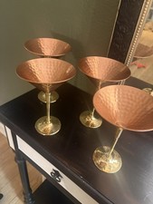 Set solid copper martini - set, of