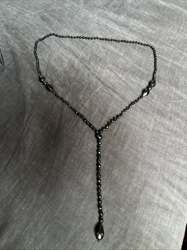 Vintage black glass - black, jet