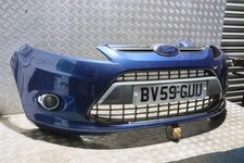FORD FIESTA MK7 FRONT BUMPER COMPLETE OCEAN BLUE (SEE PHOTOS) 2009-2012 BV59G
