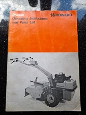 HOWARD DRAGON ROTAVATOR OPERATING INSTRUCTIONS & PARTS LIST ROTOVATOR MANUAL