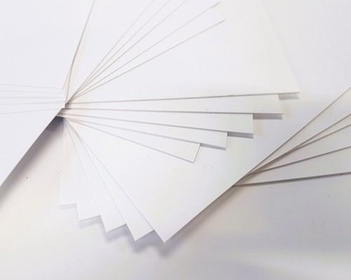 White polystyrene sheet pack - white,