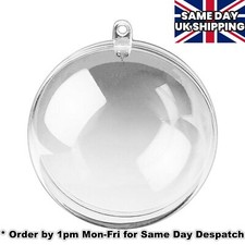 Clear PLASTIC CRAFT Balls -